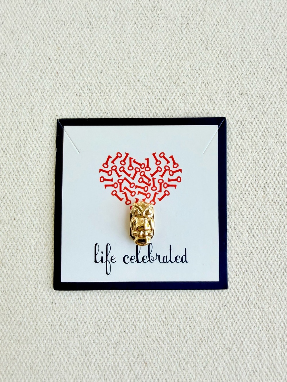 *Owl Charm* KEEP COLLECTIVE Retired Gold